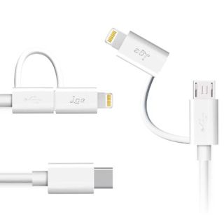 【0382】iPhone 2in1 USB Type-C ライトニング 1M(その他)