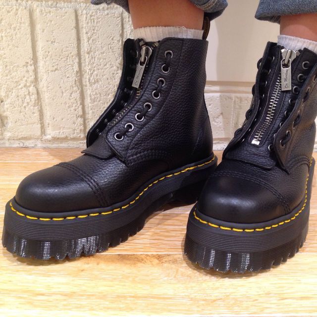 Dr.Martens SINCLAIR UK4 黒 厚底 8ホール JADON | eloit.com