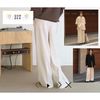 sunsea 21ss pants 希少カラー 2(スラックス)