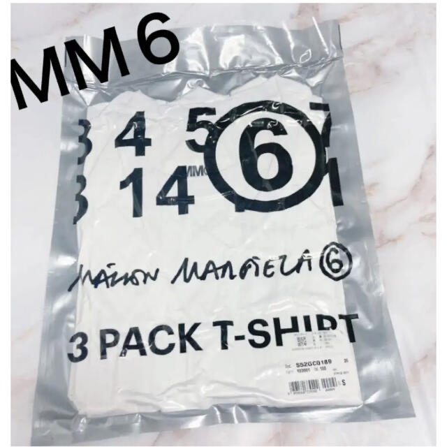 マルジェラ MM6 Tシャツ　カットソー　パックT390cm袖丈