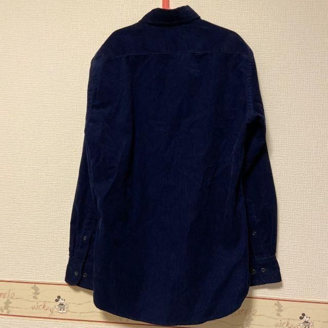 UNIQLO(ユニクロ)のユニクロ コーデュロイ　シャツ　 長袖シャツ　ネイビー　藍色　NAVY レディースのトップス(シャツ/ブラウス(長袖/七分))の商品写真