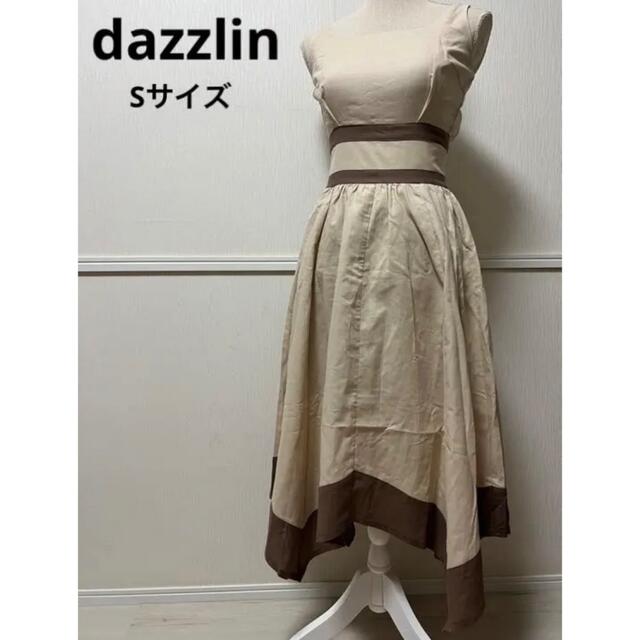 未使用タグ付　定価9900円　dazzlin バイカラー　ノースリーブ　ワンピS