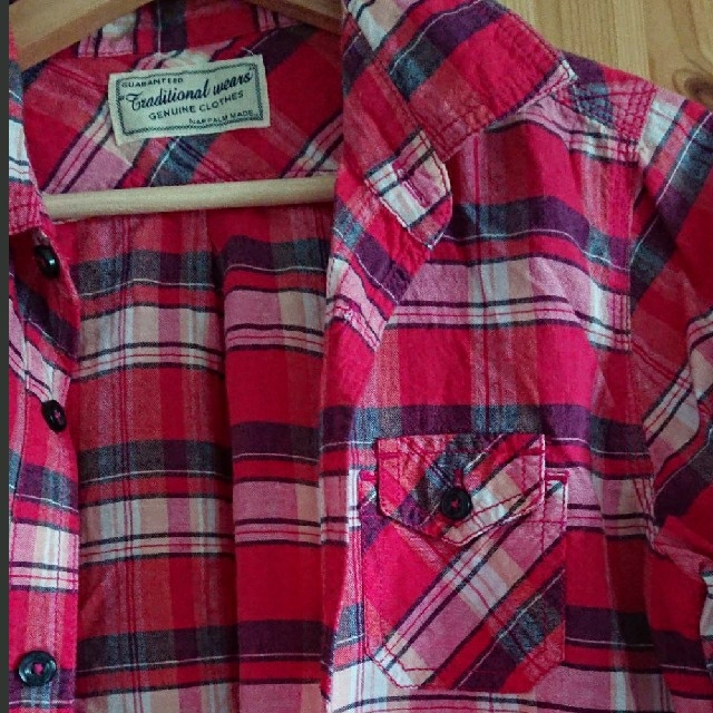 トラディショナルウェザーウェア チェックシャツ  フリーサイズ レディースのトップス(シャツ/ブラウス(長袖/七分))の商品写真