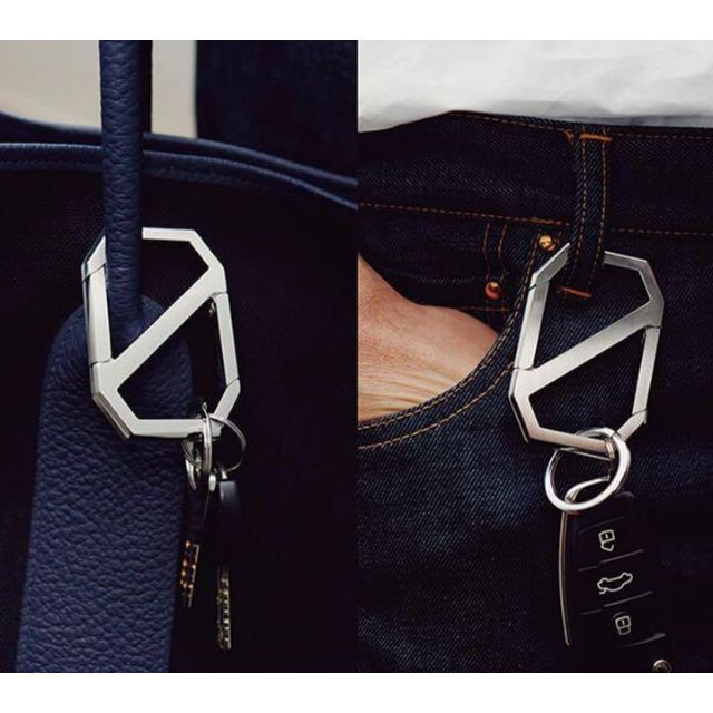 エルメス HERMES デルタ カラビナ キーリング メンズ キーホルダー