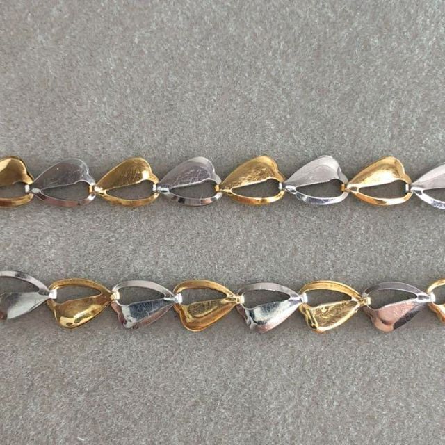 k18 pt850 コンビ ブレスレット 750 18金 19cm プラチナ