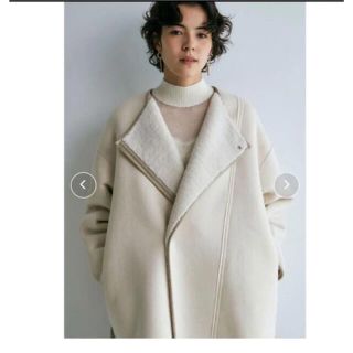 LagunaMoon - ラグナムーン ボアフェイクムートンリバーシブルコートの
