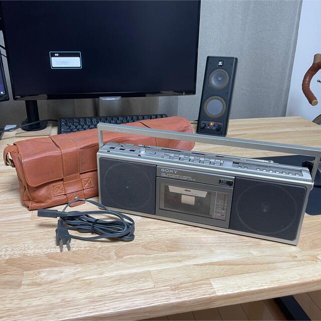 【美品】一部動作品 名機 SONY CFS-10 ラジカセ 純正レザーケース