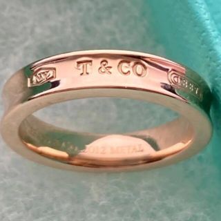 Tiffany & Co. - ティファニー 1837 ナローリング8号 ピンクゴールドの