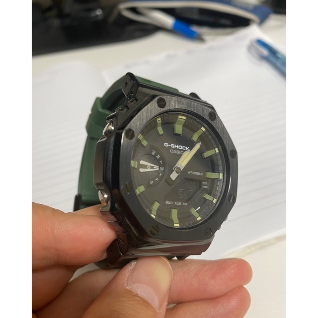 CASIO GA本体付き ラバーベルトセット カシオーク カスタム G