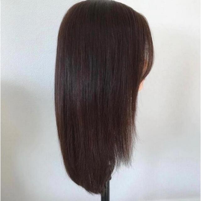 レミー人毛100% レースフロント フルウィッグ ストレート ロング ウィッグ