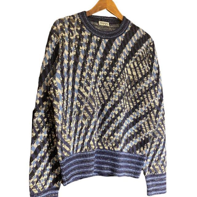 MISSONI(ミッソーニ)のMISSONI✨長袖 セーター ニット ネイビー チェック【F】カジュアル メンズのトップス(ニット/セーター)の商品写真