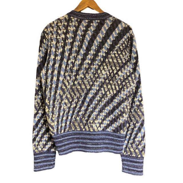 MISSONI(ミッソーニ)のMISSONI✨長袖 セーター ニット ネイビー チェック【F】カジュアル メンズのトップス(ニット/セーター)の商品写真