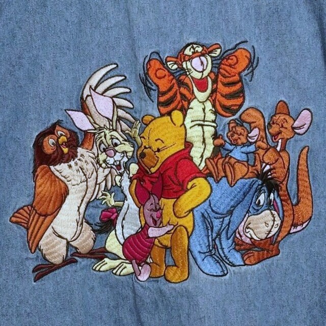 くまのプーさん(クマノプーサン)のくまのプーさん ディズニー 刺繍 デニムシャツ L メンズのトップス(シャツ)の商品写真