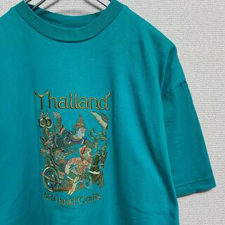 アートヴィンテージ(ART VINTAGE)の美品 THAILAND embroidery souvenir T-shirt(Tシャツ/カットソー(半袖/袖なし))