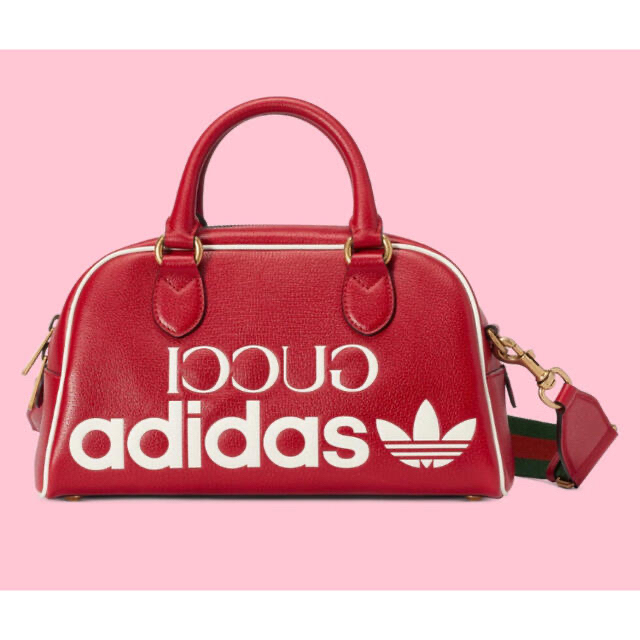 GUCCI - adidas x Gucci ミニ ダッフルバッグ ボストンバッグ 赤 GUCCI - adidas x Gucci ミニ ダッフルバッグ ボストンバッグ 赤