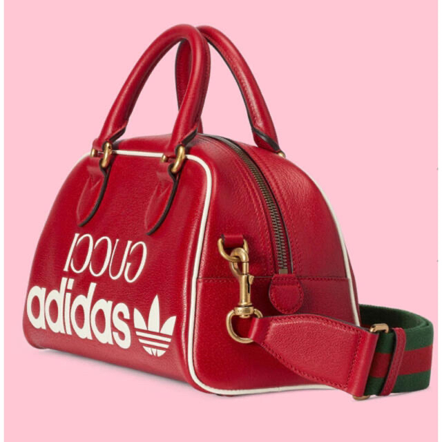 GUCCI - adidas x Gucci ミニ ダッフルバッグ ボストンバッグ 赤 GUCCI - adidas x Gucci ミニ ダッフルバッグ ボストンバッグ 赤