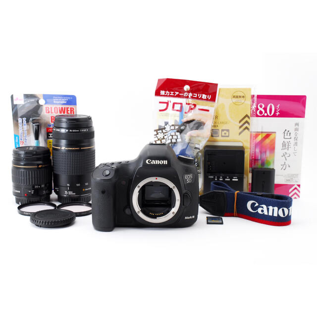 時間指定不可】 Canon - キャノンCanon EOS 5D Mark III標準&望遠