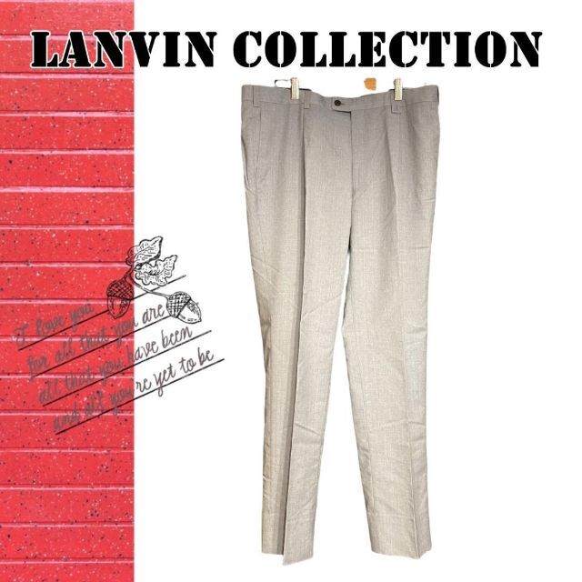 LANVIN COLLECTION✨スラックス スーツ ライトグレー【XL】