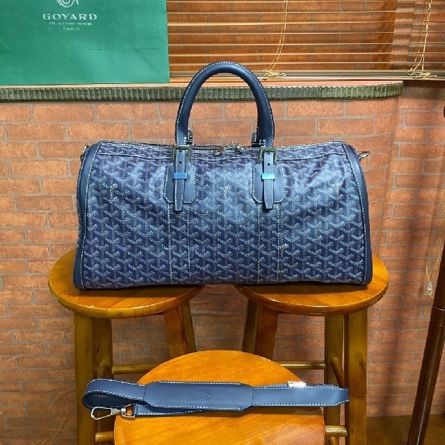 在庫処分大特価!!】 GOYARD ハンドバッグ ボストンバッグ 45 クロアジエール ⭐極美品⭐ゴヤール ボストンバッグ 