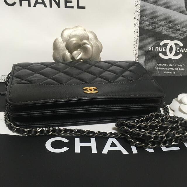 CHANEL(シャネル)の専用♡超美品★ シャネル チェーン ウォレット ショルダー バッグ 正規品 レディースのバッグ(ショルダーバッグ)の商品写真