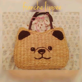 フランシュリッペ(franche lippee)のフランシュリッペ　ひょっこりくまかごBAG【大】(ハンドバッグ)