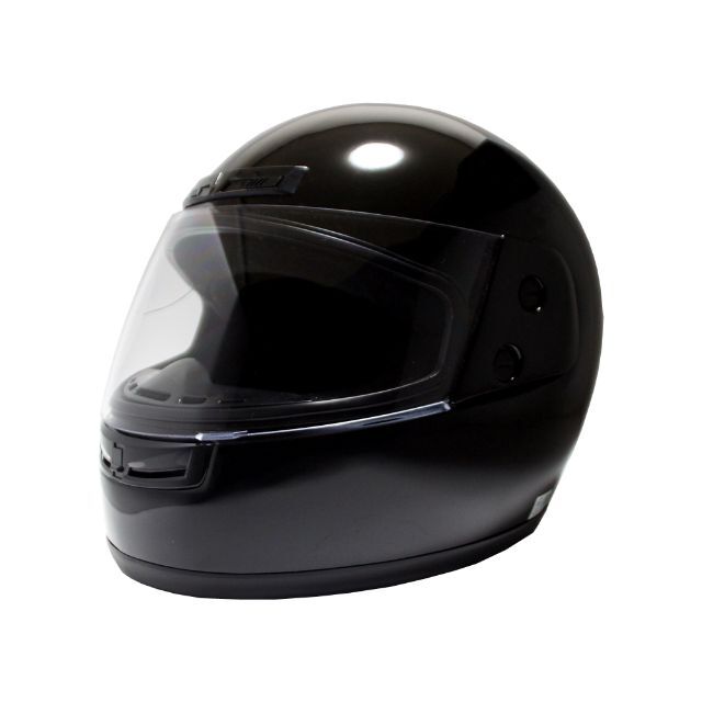 バイク ヘルメット フルフェイス シールド付き 全排気量対応 ブラック