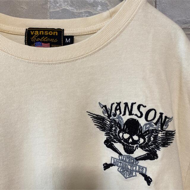 VANSON(バンソン)のvanson スカル　刺繍　Tシャツ メンズのトップス(Tシャツ/カットソー(半袖/袖なし))の商品写真