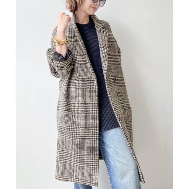 新品未使用　LISIERE  Check W Coat アパルトモン