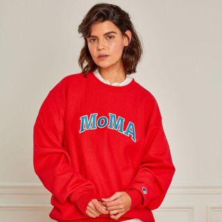 モマ(MOMA)のコケこ様専用champion moma スウェット リバースウィーブ 赤 レッド(トレーナー/スウェット)