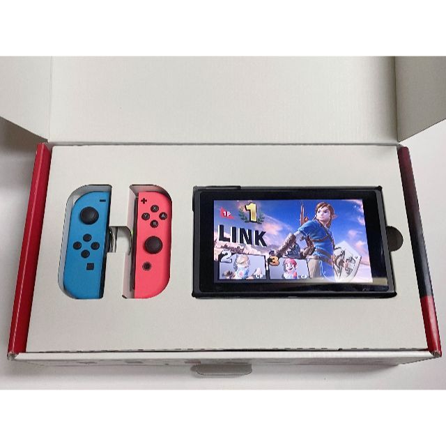 美品 新型 NINTENDO 任天堂 スイッチ Switch ブルーレッド