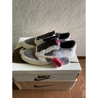 ナイキ(NIKE)のTravis Scott × Air Jordan 1 Low  リバースモカ(スニーカー)