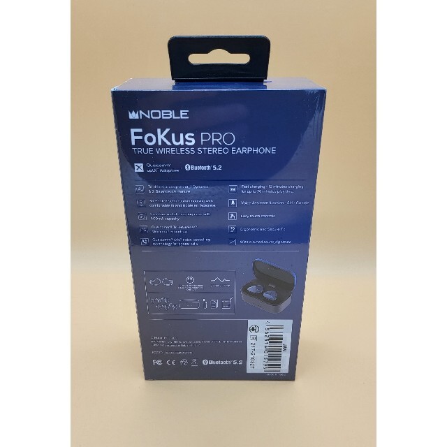 Noble(ノーブル)のNoble ノーブル Audio  NOB-FOKUSPRO-B スマホ/家電/カメラのオーディオ機器(ヘッドフォン/イヤフォン)の商品写真