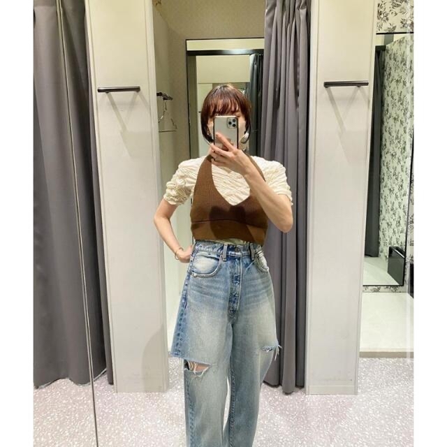 moussy THIGH SLIT LOOSE STRAIGHT 23インチ