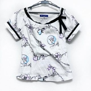 エムズグレイシー Tシャツ(レディース/半袖)の通販 100点以上 | M'S 正規品! エムズグレイシー Tシャツ 40 夏 黒 刺繍 リボン ドールモチーフ DMW Tシャツ/カットソー(半袖/袖なし)