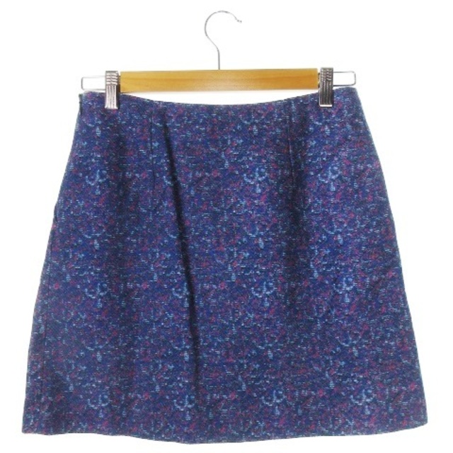 NATURAL BEAUTY BASIC(ナチュラルビューティーベーシック)のナチュラルビューティーベーシック スカート 台形 ミニ モザイク ハリ感 M 紫 レディースのスカート(ミニスカート)の商品写真