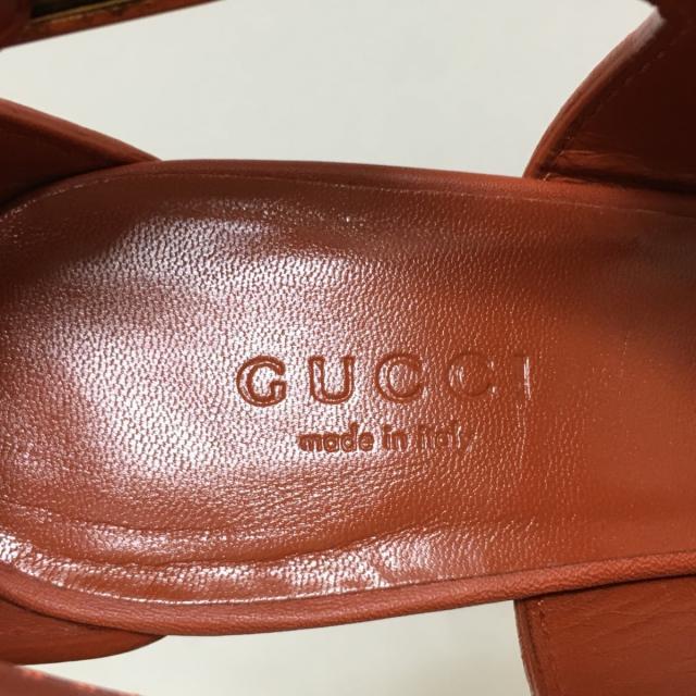 Gucci(グッチ)のグッチ サンダル 35 レディース - レッド レディースの靴/シューズ(サンダル)の商品写真