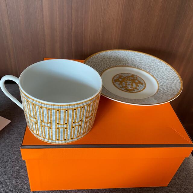 Hermes - HERMES エルメス モザイクヴァンキャトル モーニングカップ