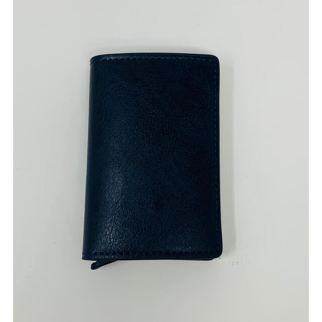 セール品　送料無料　小さい財布　カードケース　ネイビー　マネークリップ メンズのファッション小物(折り財布)の商品写真