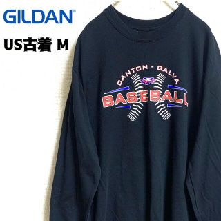 ギルタン(GILDAN)のUS古着 GILDAN ギルダン長袖Tシャツ ロンT カレッジT ベースボール (Tシャツ/カットソー(七分/長袖))