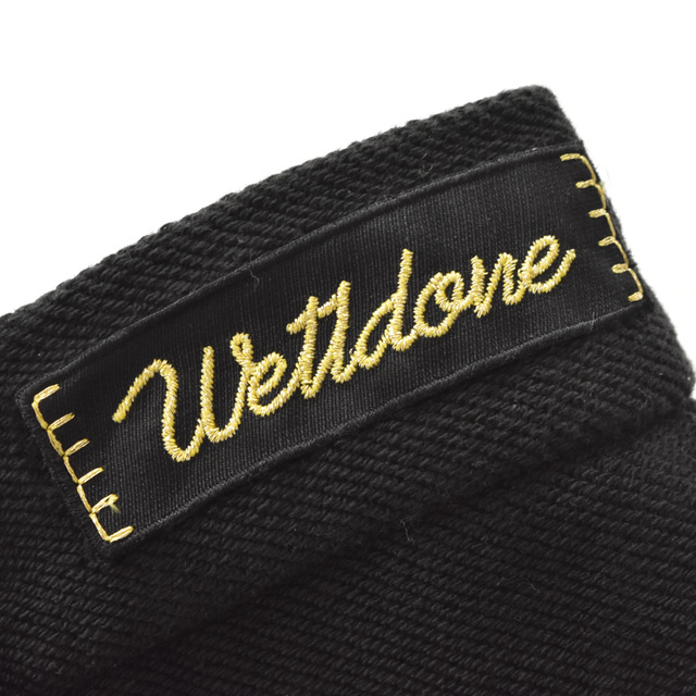 we11done ウェルダン 21AW BLACK METAL LOGO BASIC ZURRY TROUSERS