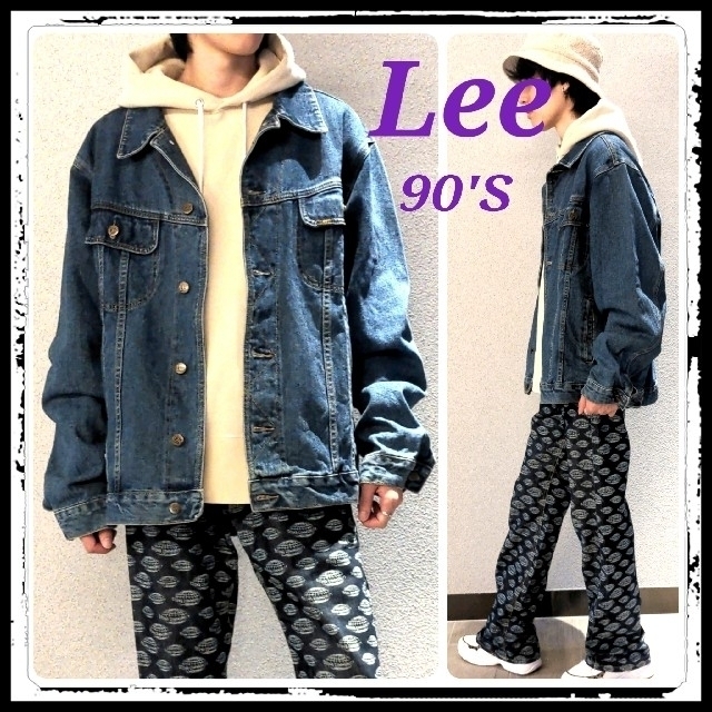 【90'S・美品】Lee  オーバーサイズデニムジャケット 90'Sヴィンテージ