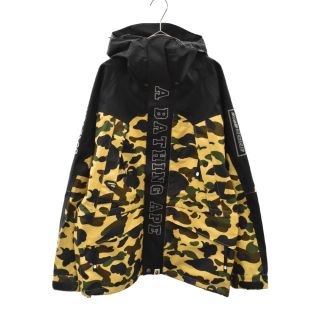 アベイシングエイプ(A BATHING APE)のA BATHING APE アベイシングエイプ GORE-TEX 1ST CAMO SNOWBOARD JACKET ゴアテックス マウンテンジャケットパーカー イエロー 001HJF701003X(マウンテンパーカー)