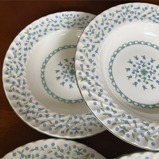 Aynsley China(エインズレイ)の【レア美品】エインズレイ★勿忘草★深皿　6枚 インテリア/住まい/日用品のキッチン/食器(食器)の商品写真