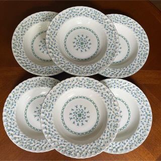 エインズレイ(Aynsley China)の【レア美品】エインズレイ★勿忘草★深皿　6枚(食器)