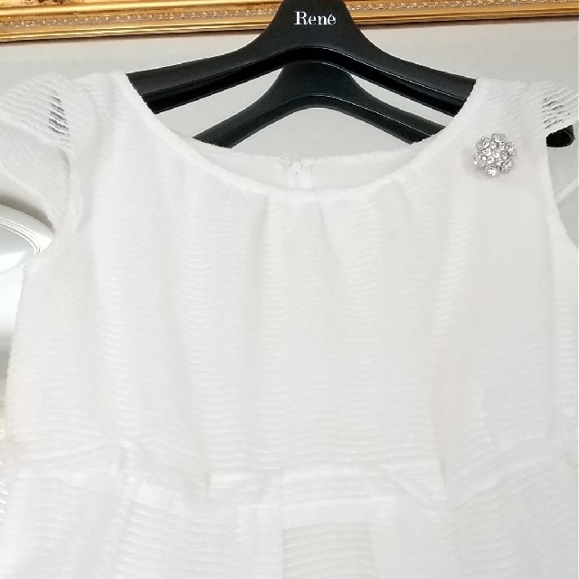 Rene Dress Feather Gather 36 - ひざ丈ワンピース