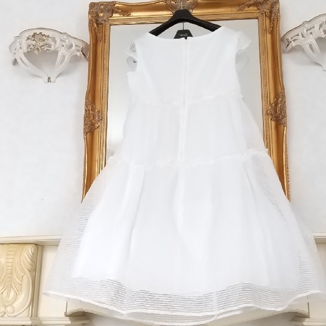 Rene Dress Feather Gather 36 - ひざ丈ワンピース