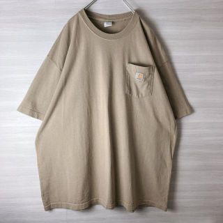 カーハート(carhartt)のcarhartt カーハート 半袖 Tシャツ 胸ポケットビッグサイズメンズ古着(Tシャツ/カットソー(半袖/袖なし))