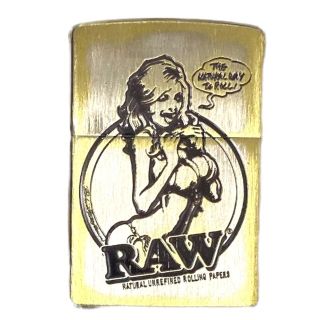 アザー(other)のZIPPO  オイルライター RAW ガール 21年製 シルバー ゴールド(その他)