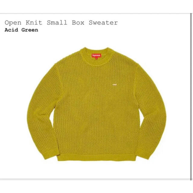 Supreme Open Knit Small Box Sweater Mメンズ