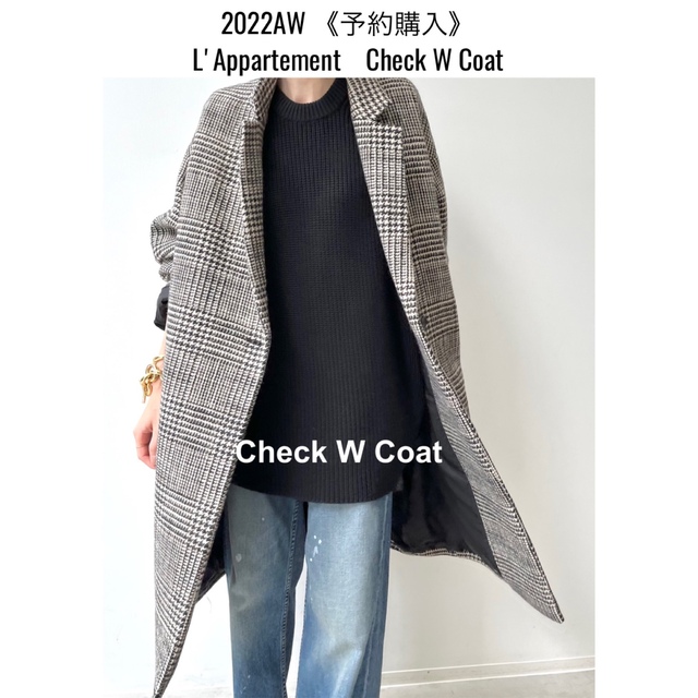 2022AW 新入荷 L'Appartement Check W Coat | paymentsway.co